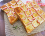 簡單做「蒜香培根吐司」格紋模樣好吸睛！！的食譜步驟4照片