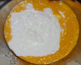 A picture of step 2 of Mango dryfruit lassi.