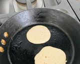 A picture of step 4 of No egg/semi vegan pancakes.