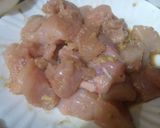 A picture of step 1 of Orange chicken .