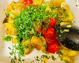 A picture of step 4 of Potato salad with lemon zest and herbs.