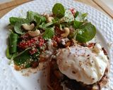 Foto del paso 6 de la receta: Idea de comida saludable:Ensalada de escalivada, con quinoa, boniato, setas y huevo poché