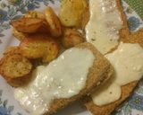 Foto del paso 6 de la receta: Milanesas de berenjena sin sal con papas al horno
