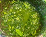 Une image de l'étape 2 de Côte, cèpes à la sauce pesto.