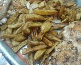 Foto del paso 3 de la receta: Pollo al horno con papas y boniatos