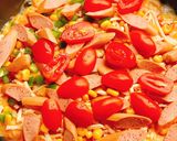 Hình bước làm 1 của món Pizza homemade