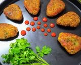 A picture of step 4 of Spicy schezwan triangular (from leftover rice).