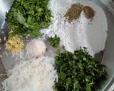 A picture of step 1 of Rice flour roti.