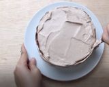 Foto langkah ke 4 dari resep Mille Crepes Coklat.