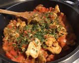 Une image de l'étape 9 de Poulet aux tomates et moutarde de Dijon.