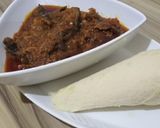 A picture of step 4 of Ekuru elewe (leaf ekuru).