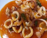 Foto langkah ke 4 dari resep Cumi Saus Padang Simple.