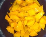 A picture of step 1 of Mango Smoothie.