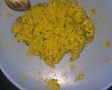 A picture of step 1 of Sattu paratha.