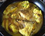 আলু,ফুলকপি দিয়ে ভেটকি মাছের ঝোল(Bhetki Curry recipe in Bengali) রেসিপির ধাপ 3 ছবি
