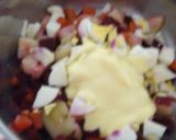 Foto del paso 7 de la receta: Ensalada Rusa Peruana con Pollo Frito a lo Carmelita