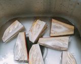 Hình bước làm 1 của món Gỏi gà xé phay (món chay)