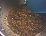 A picture of step 2 of Palak paneer.