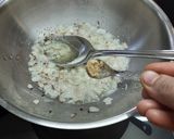 A picture of step 1 of Aalu bhindi.