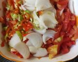 A picture of step 1 of #3006 Potato chips with tomato sauce.