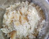 A picture of step 1 of Sattu laddoo.
