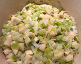 A picture of step 2 of Creamy Leek and Parsnip Soup.