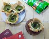 Foto langkah ke 4 dari resep Egg Tart Roti Tawar Creamy Matcha.
