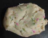 A picture of step 6 of Chefs Hat Rainbow Sprinkle Giant Cookie.
