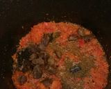 A picture of step 6 of Asun fried rice | goat meat rice.