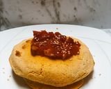 Foto del paso 5 de la receta: Arepa e huevo muy fácil doradita en air fryer con hogao 😌