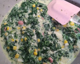 Foto del paso 5 de la receta: Tortilla quiche de espinacas y albahaca