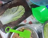 Foto langkah ke 1 dari resep Ayam cincang bbq gulung sawi.