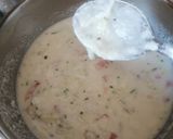 A picture of step 3 of Suji chilla.