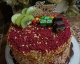 Foto langkah ke 4 dari resep Red Velvet Cheesecake.