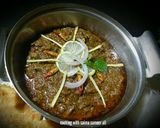 A picture of step 6 of Hyderabadi dum ka qeema.