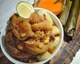 Foto langkah ke 7 dari resep Lontong Kikil Surabaya (Tanpa Presto).