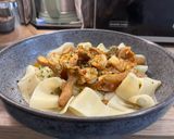 Pappardelle erdei rókagombás garnélás fehérboros vajmártással recept fázis 6 fotója