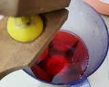 A picture of step 2 of Rooh afza lemonade.
