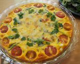 A picture of step 7 of Quiche Lorraine with Tomatoes and Miso.