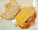 Foto del paso 3 de la receta Croissant relleno de paté y queso cheddar