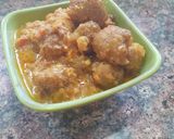 A picture of step 4 of Moongodi sabzi.
