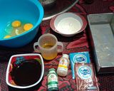Foto langkah ke 1 dari resep Brownies Kukus choco pandan.