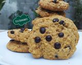 Foto langkah ke 5 dari resep Chewy & Soft Pumpkin Chocolate Chip Cookies/Cookies Labu Kuning.