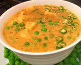 A picture of step 3 of Matar paneer curry.