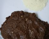 A picture of step 3 of Cranberry Choco Peda.