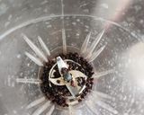 A picture of step 1 of Blackberry banana vanilla soy smoothie.