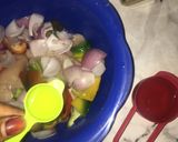 A picture of step 1 of Chicken kebab.