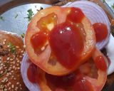 A picture of step 7 of Tawa Veg Tikki Burger.