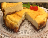 Foto del paso 13 de la receta: Tarta de requesón o ricotta con mermelada de frambuesas