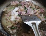 A picture of step 3 of Vidarbha special Nagpuri style Wanga batata Saoji masala bhaji.
